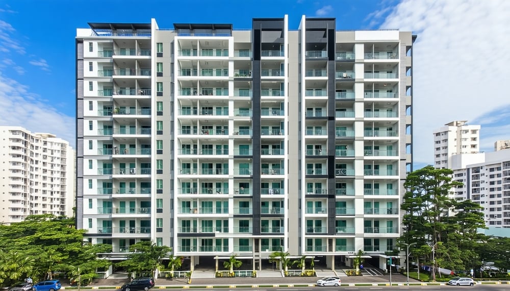 Modern facade of Rivelle Tampines EC condominium